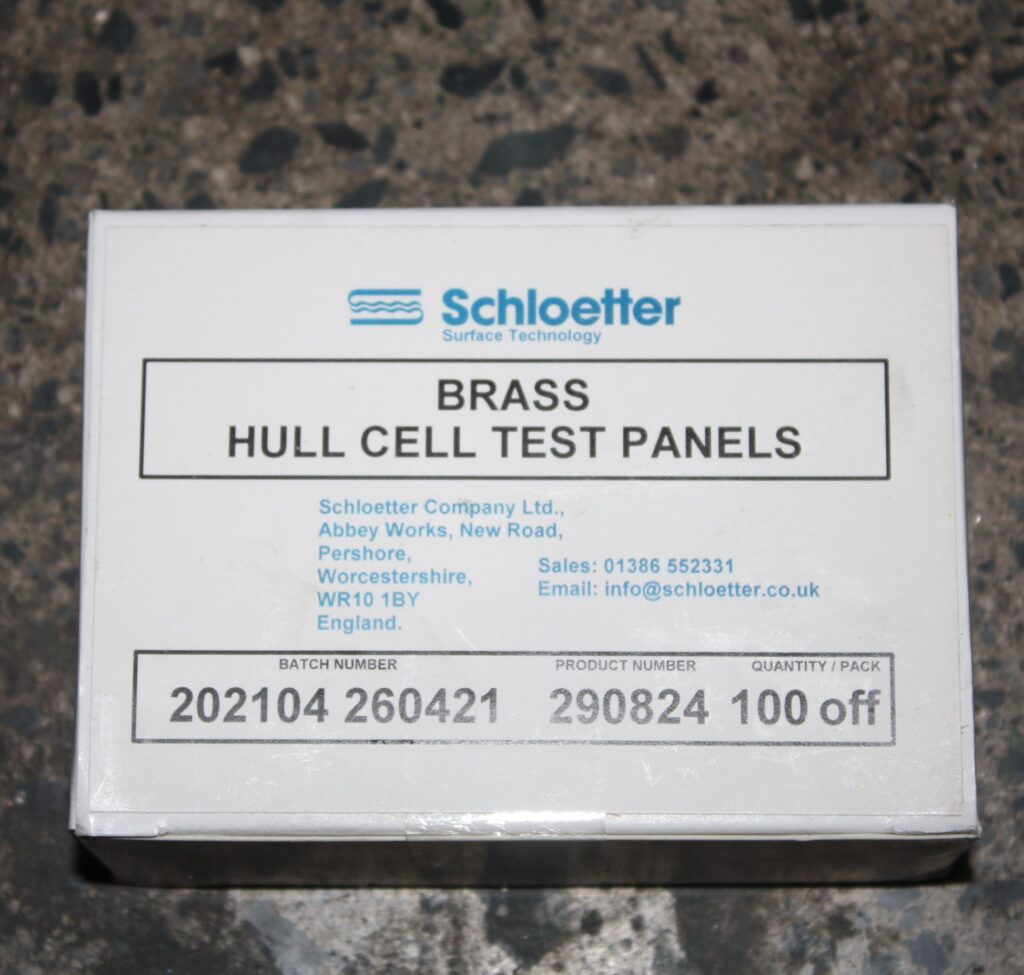 Brass Hull Cell Test Panel